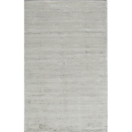 RUGS AMERICA Kendall Brilliant White Rectangle Solid Rug- 2 x 3 ft. 25274